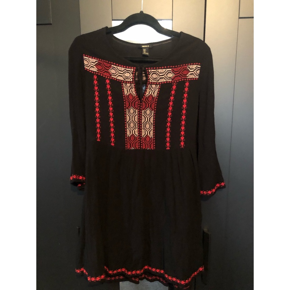 GUC Elegant Embroidered Mid Length Dress